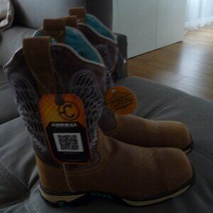 CORRAL WARM FARM AND RANCH PERFORMANCE WOMANS WESTERN BOOTS NEW SIZE 8.5
